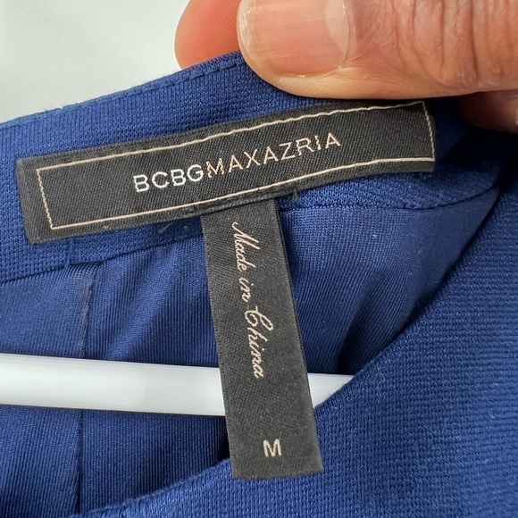 BCBGMazAzria blue sheath dress size M - Picture 7 of 10